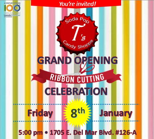 T's Soda Pop & Candy Shoppe Ribbon Cutting