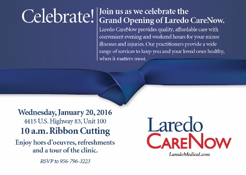 Grand Opening & Ribbon Cutting of Laredo CareNow