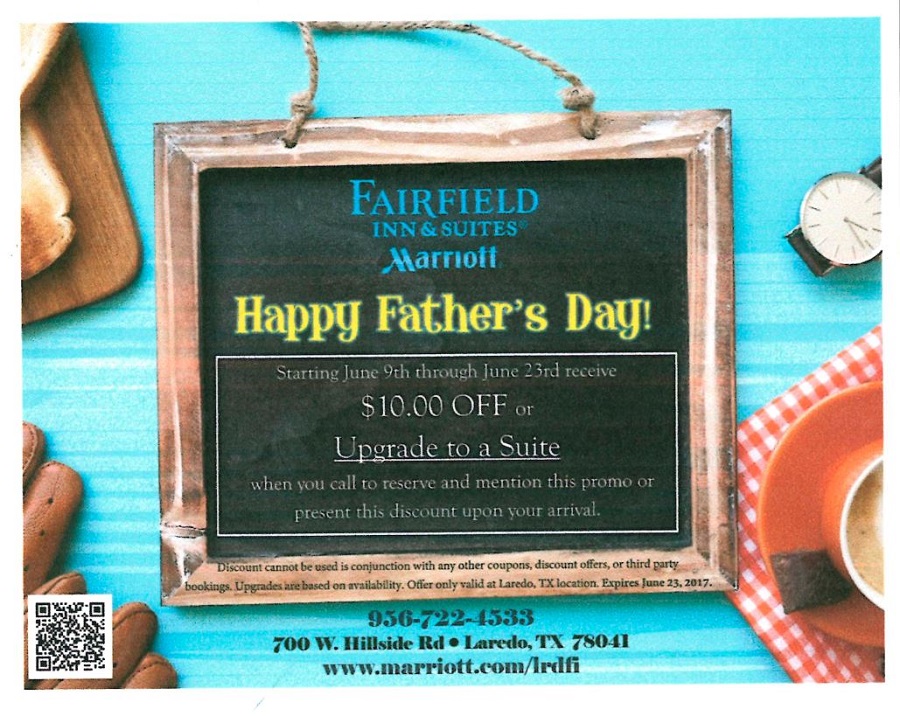 Happy Fathers Day from Fairfield Inn & Suites Marriott!