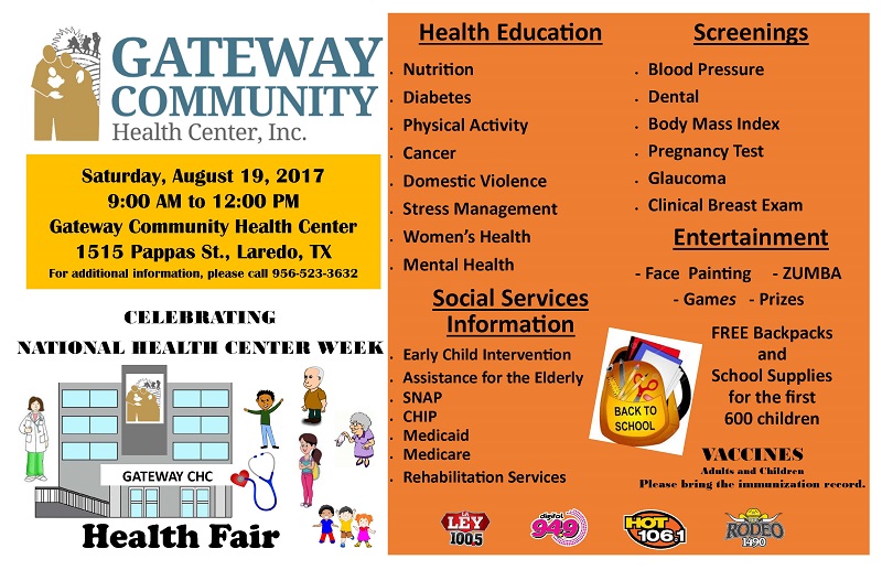 Gateway Community Health Center Health Fair
