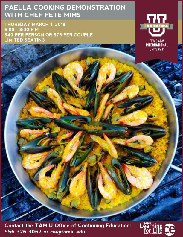 Paella Cooking Demonstration with Chef Pete Mims!