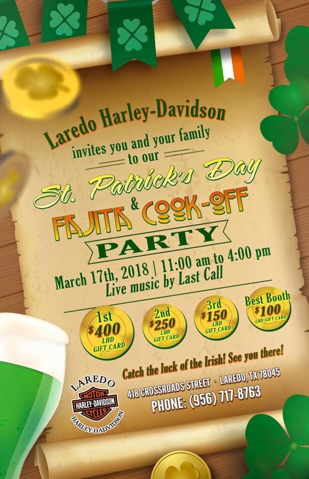 Laredo Harley Davidson St. Patricks Day & Fajita Cook-Off