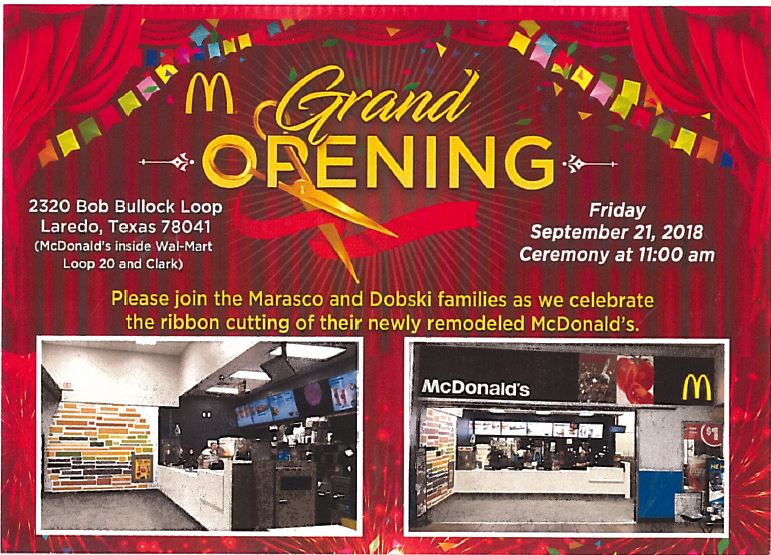 McDonald's Re-Grand Opening & Ribbon Cutting