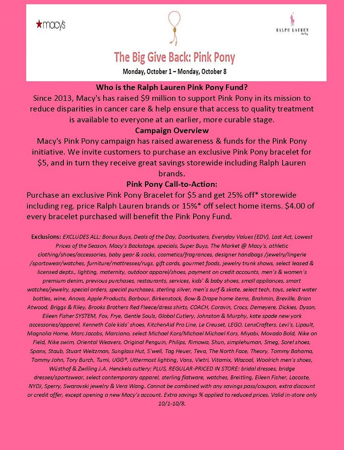 The Big Give Back: Pink Pony