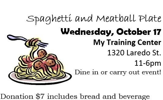 Spaghetti & Meatball Plate Dine-In or Carry Out Event!