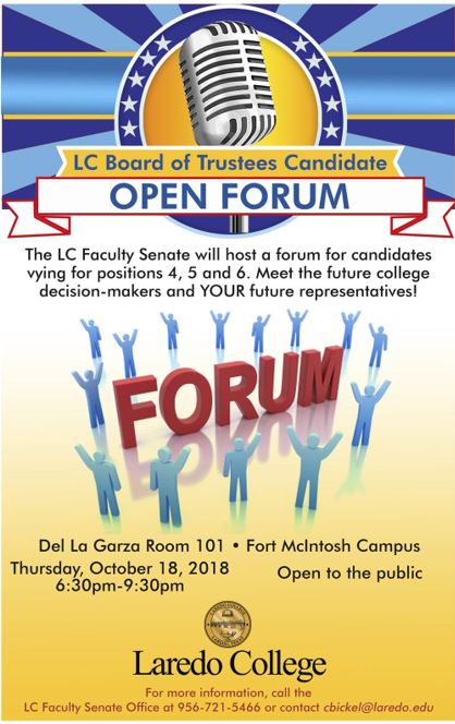 Laredo College Board of Trustees Candidate Open Forum