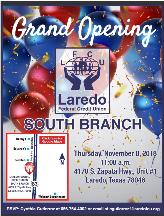 Grand Opening! Laredo Federal Union South Branch