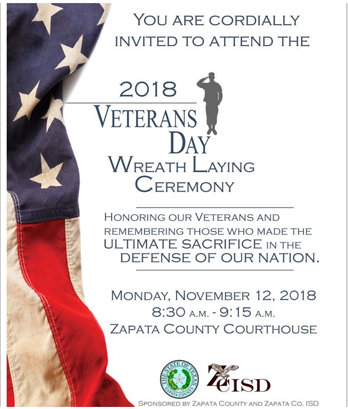 2018 Veterans Day Wreath Laying Ceremony