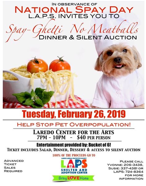 Spay-Ghetti No Meatballs Dinner and Silent Auction
