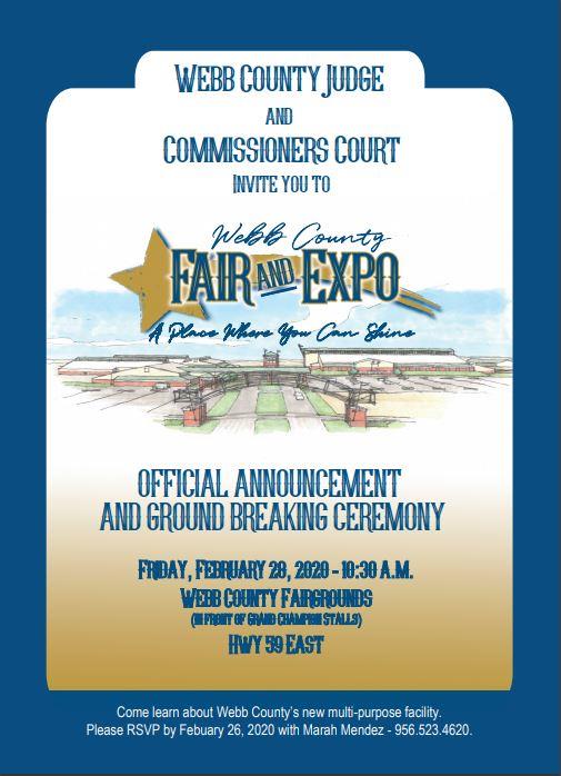 Ground breaking Ceremony for the Webb County Fair and Expo